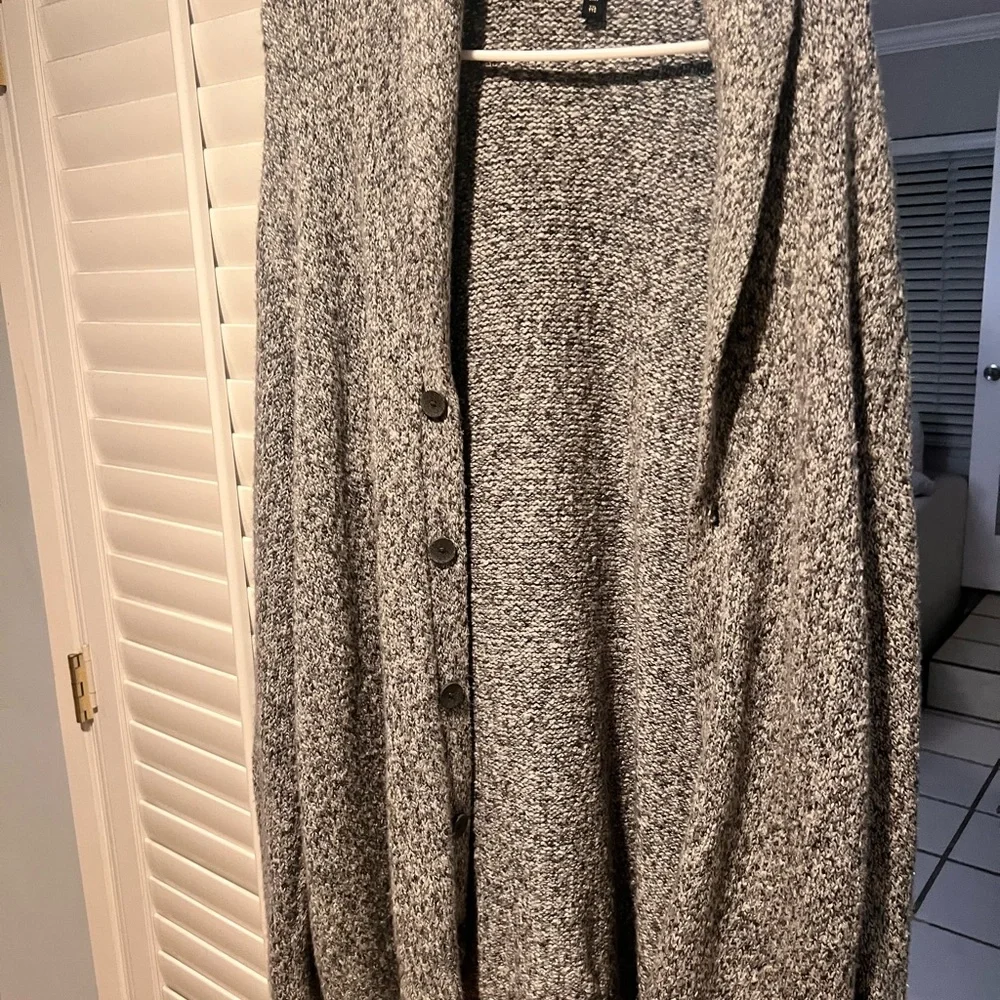 Gray Knit Cardigan Express - Picture 3 of 3